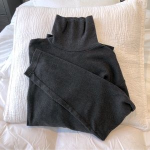 ALFANI Men’s Turtleneck Sweater Size XXL, Dark Gray Heather